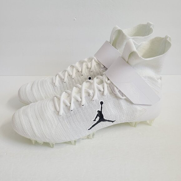 NEW Nike Jordan Alpha Menace Elite 2 Football Cleats CV1664-103 Size 14 White